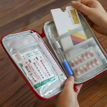 Ilaç saklama çantası Taşınabilir Ilk Yardım Kiti Acil Tıbbi Kutu Açık Seyahat Su Geçirmez Tıbbi Çanta Oxford Hap Kutuları Yumruk