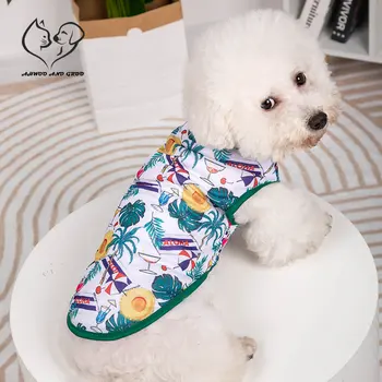 Ilkbahar Yaz Pet Köpek Giysileri Meyve Baskı Kedi Köpek Ceket Bichon Oyuncak Nefes İnce Yelek moda giyim Sevimli Evcil Hayvan Malzemeleri