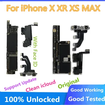 Iphone X XR XS Max Anakart Temiz iCloud iPhone XR Tam Çalışma Anakart Yüz KİMLİĞİ Desteği ıOS Güncelleme Mantık Kurulu