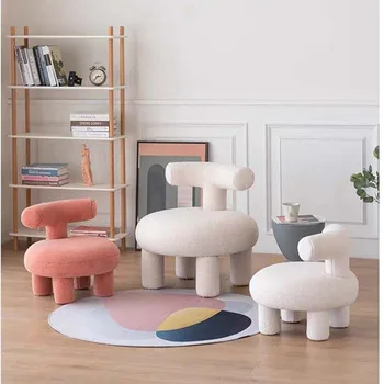 Iskandinav Yaratıcı Tasarımcı Oturma Odası Sandalyeleri yemek sandalyeleri için mutfak mobilyası Yatak Odası, Modern Minimalist Arkalığı Sevimli Sandalye MC