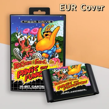 ıçin ToeJam ve Earl Panik içinde Funkotron EUR kapak 16bit retro oyun kartuşu Sega Genesis Megadrive video oyunu konsolları