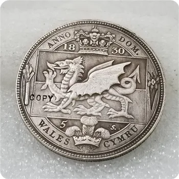 İNGILTERE 1830 Galler Retro Desen Geçirmez Taç Gümüş William IV Sikke KOPYA 