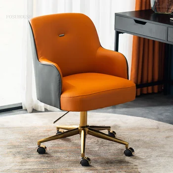 İskandinav büro sandalyeleri Tek Asansör Döner Koltuk Modern Ofis Mobilyaları yumuşak Yastık bilgisayar sandalyesi Ev sırtlı sandalye oyun sandalyesi