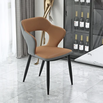İskandinav Oturma Odası Sandalye Salonu Modern Tasarımcı Demir Tek Kanepe Vanity Kraliçe Deri Koltuk Lüks Fauteuil Ev Mobilyaları