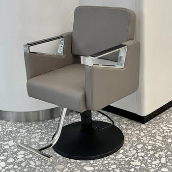İskandinav Paslanmaz Çelik berber Sandalyeleri salon mobilyası güzellik salon sandalyesi Profesyonel salon sandalyeleri Asansör Döner Kesme Sandalye Z
