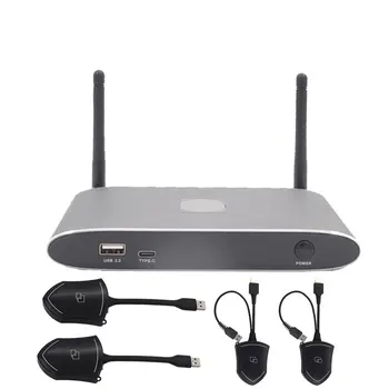 Kablosuz sunum BYOD ultra HD 4K 60Hz 444 Airplay Googlecast Miracast dörtlü bölünmüş ekranlar çoklu görüntüleyici işbirliği sistemi