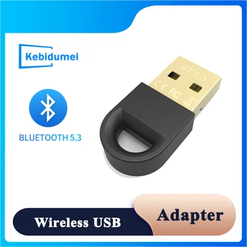 Kablosuz USB Bluetooth 5.3 Adaptörü Bluetooth Dongle Müzik Ses Alıcısı Adaptador Bluetooth araç adaptörü Verici Laptop İçin