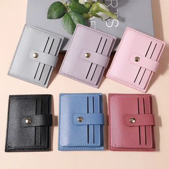 Kadın Cüzdan Çok Yuvaları Küçük kart tutucu Moda PU Deri küçük cüzdan Kadın Mini Çanta Katı Bayanlar bozuk para cüzdanı Kart Çanta