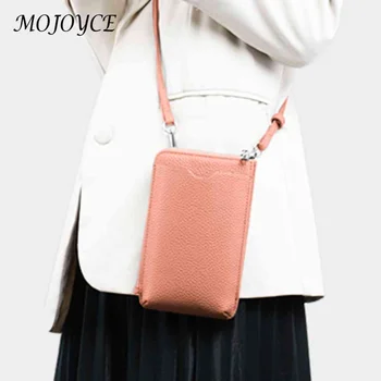 Kadın PU Deri omuz çantaları Kadın Düz Renk Küçük Çanta Fermuarlı Para Cebi Kısa Para Değişim Çanta Mini bayan cüzdanı çanta