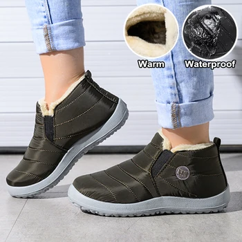 Kadın Su Geçirmez Ayakkabı Yeni Sneakers Kış düz ayakkabı Bayanlar Loafer'lar Tıknaz Ayakkabı Nefes Artı Boyutu Mujer Ayakkabı Kadın
