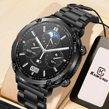 KAİMORUİ 2023 akıllı saat Erkekler Bluetooth Çağrı 1.6 İnç Ekran Bilezik Spor İzci Spor Saatler Akıllı Saat Adam Smartwatch