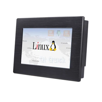 Kapasitif veya rezistif dokunmatik ekran 7 inç Linux sistemi gömülü pc hmı endüstriyel kontrol gömülü hmı paneli