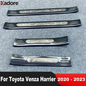 Kapı eşiği tıkama plakası Kapak Toyota Venza Harrier İçin 2020 2021 2022 2023 Paslanmaz Dış Kapı Pedalı Koruma Pedi Araba Aksesuarları