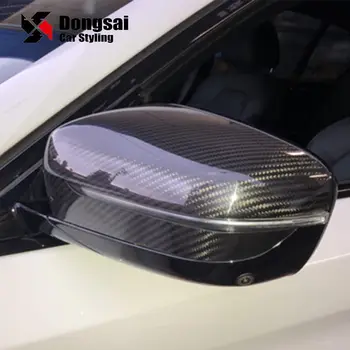 Karbon Fiber Dikiz Yan Kapı Ayna Konut Kapakları BMW 5 Serisi için G30 520i 530i 540i 2017+