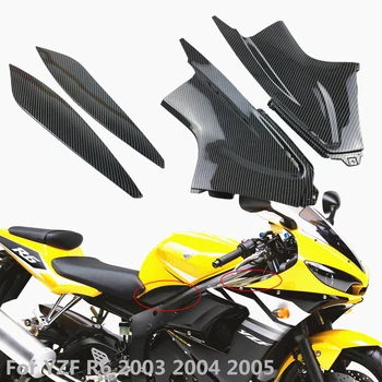Karbon Motosiklet Hava tozluk Fairing Ekleme Parçası Hava Kanalı Ram Tüp Paneli Kapağı Yamaha YZFR6 YZF R6 2003 2004 2005