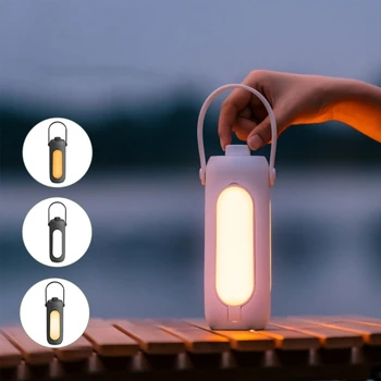 Katlanabilir 3 Yapraklı kamp feneri Şarj Edilebilir çadır ışığı Açık taşınabilir el feneri LED Asılı Lamba Açık Gece Lambası