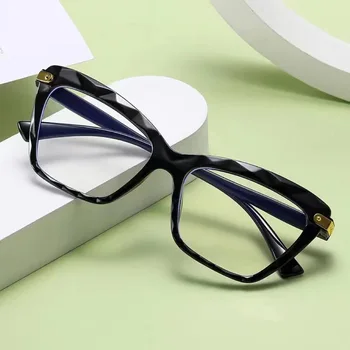 Kedi gözü üçgen çerçeve Anti-mavi ışık gözlük jöle renk mavi ışık engelleme bilgisayar gözlük gözlük kadın gözlük
