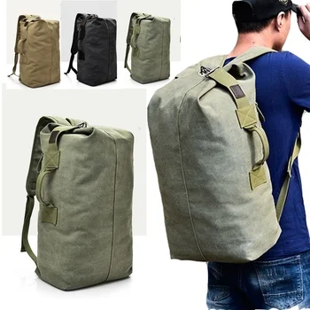 Keten sırt çantası erkek Çanta Açık Spor silindir çanta Seyahat Sırt Çantası Yürüyüş Sırt Çantaları balıkçı çantası Campong Çanta Sırt Çantası