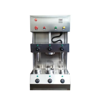 Küçük Otomatik Dondurma Gofret Bisküvi Koni Makinesi Süt Tatlı Waffle Yenilebilir Pizza Koni Makinesi