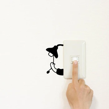LamLamp ışık anahtarı Duvar Çıkartmaları Çocuk Odası Ev Dekor Duvar Sticker Vinil Çıkarılabilir ışık anahtarı Dekorasyon Aksesuarları Z933