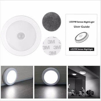 LED hareket sensörü gece lambası 4 adet / grup duvar lambası Kızılötesi kızıl ötesi sensörü yatak odası koridor dolap merdivenler LED pak ışığı