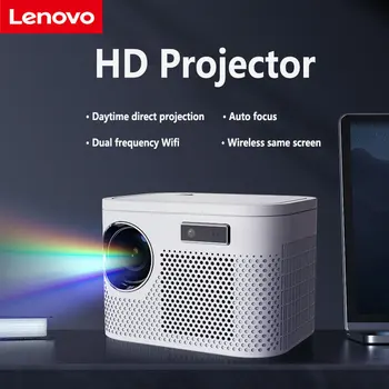 Lenovo Mini 3D Projektör Taşınabilir Wifi Kablosuz Duvar Projeksiyon Ultra Yüksek Çözünürlüklü 1080 p Projeksiyon Ekranı Çift Frekans