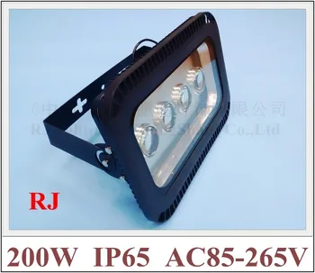 Lens ile LED sel ışık yayan açısı 90 derece 200 W (4X50 W) ışıklandırmalı tünel ışık AC85-265V IP65 16000lm