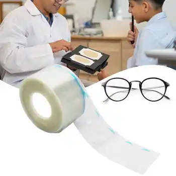 Lens İşleme Etiket Çift Taraflı Şeffaf Tırtıklı Optik Lens bandı Aksesuarı Gözlük