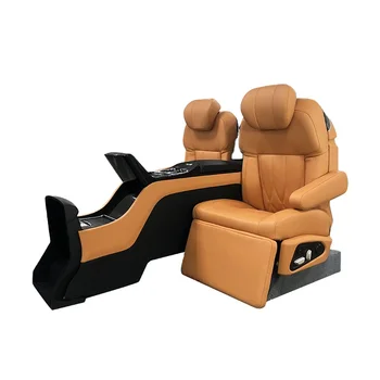 Limuzin van klasik iç aksesuarları arka koltuklar konsol kol dayama ile dokunmatik ekran akıllı sistem