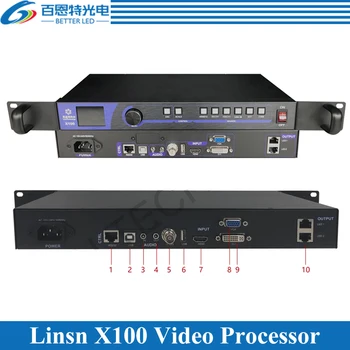 Linsn X100 Video işlemci Büyük Tam renkli LED ekran LED denetleyici kartı