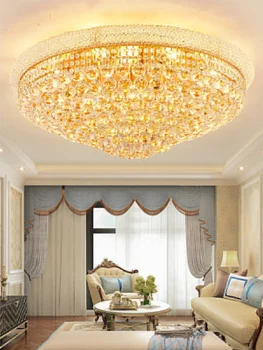 Lüks modern led oturma odası Altın Kristal Avize yatak odası yemek odası tavan lambası