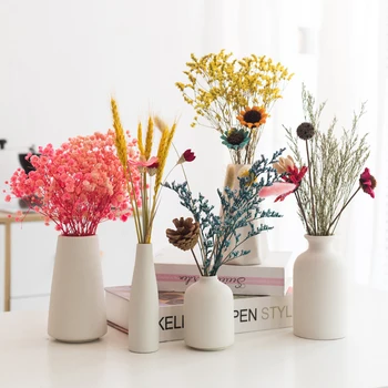Lüks Orijinal Vazo Modern Bitki İskandinav Tarzı Seramik Oturma Odası Çiçek Vazo Topraksız Tencere De Fleurs Ev Aksesuarları