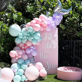 Macaron, denizkızı balon, kemer denizkızı kuyruğu balon, küçük denizkızı Partisi, duş, düğün kız, birthday party