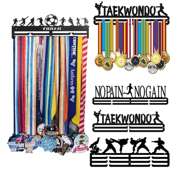 Madalya Askı Ekran JİMNASTİK Koşu Spor Madalyası, kurulumu Kolay Sanatsal Demir Madalya Ekran TRİATLON Madalyaları