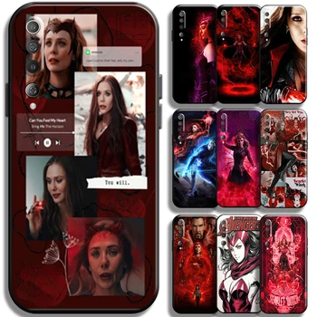 Marvel Avengers Scarlet Cadı Xiaomi Mi 10 10s mi 10 PRO Mi 10 Lite Telefon Kılıfı Kapak Kabuk Funda Siyah Yumuşak TPU