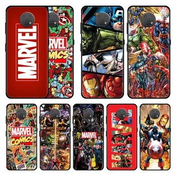 Marvel Kahramanlar Avengers Kılıf Kapak Nokia G10 G20 G11 G21 G50 5.4 7.2 C20 C21 C30 X20 XR20 X10 3.4 Moda Yumuşak Resmi