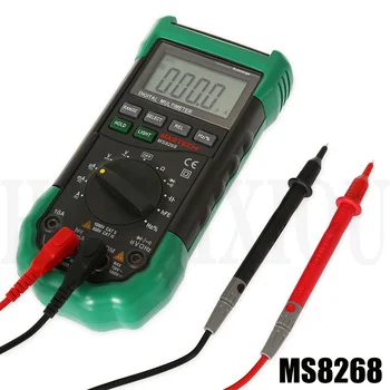 MASTECH MS8268 Dijital Multimetre LCD Otomatik Aralığı Porotection Ac / Dc Multimetre Voltmetre Ampermetre Frekans Kapasitör Test Cihazı