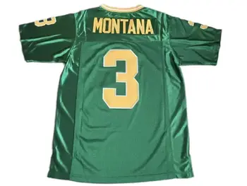 Mens 3 # Joe Montana Koleji Futbol Forması Notre Dame Mücadele İrlandalı Formalar