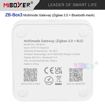 Miboxer Zigbee 3.0 Ağ Geçidi ZB-Box3 kablosuz / ZB-Box2 Kablolu WiFi akıllı kontrolör desteği Ses APP kontrolü çevrimiçi yükseltme