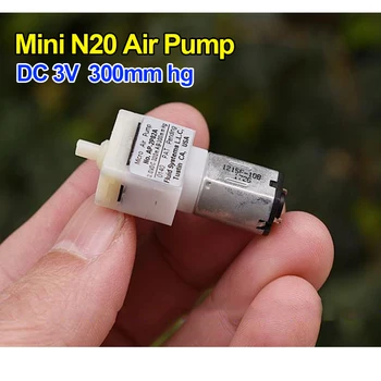 Mikro N20 Motor Pompası Mini hava pompası Küçük Diyaframlı Pompa DC 3V 0.18 A takviye pompası 300mmHg hava pompası Düşük Basınçlı hava pompası