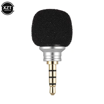 Mini 3.5 mm Jack Mikrofon Çok Yönlü Taşınabilir Küçük 3.5 aux Mikrofon cep / Akıllı telefon dizüstü dizüstü bilgisayar Mikrofon metal