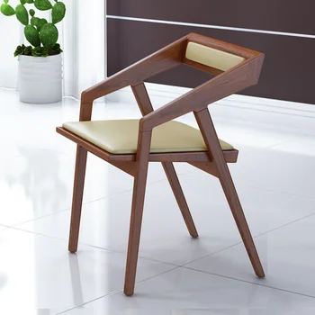 Mobil Minimalist ahşap sandalye İskandinav Salon Ofis Makyaj Tasarım Yemek odası sandalyeleri Mutfak Yetişkin Mueblesa mutfak mobilyaları