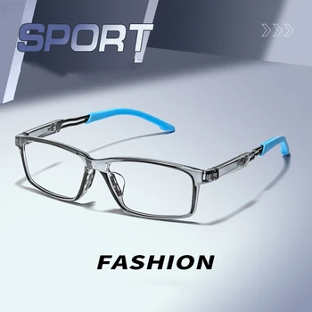 Moda Gözlük Retro Kare TR Basketbol Spor Gözlük Miyopi Optik Reçete Gözlük Çerçevesi Erkekler Ulosculos Gafas