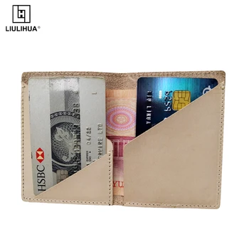 Moda katlanır kart paketi Banka KIMLIK İş Kredi kart tutucu Mini Kadın Çanta Cep Seyahat hakiki Deri Erkek Cüzdan
