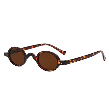 Moda Küçük Yuvarlak Güneş Gözlüğü Kadın Klasik Vintage Steampunk Tırnak Erkekler güneş gözlüğü Shades UV400 Oval Kadın Gözlük Çerçevesi