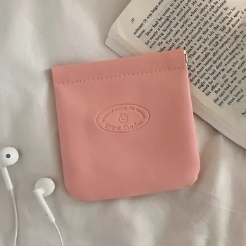 Moda Pu Deri Kulaklık saklama çantası Para Cebi Çanta Mini cüzdan bulucu Organizatör Para Değişim Kılıfı Kadın Kredi kart tutucu
