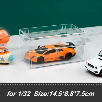 Model Araba Ekran Kutusu 1/32 Diorama Garaj Otopark Akrilik Modeli Sahne oyuncak seti Çocuklar İçin Hediyeler Koleksiyonu (arabalar)