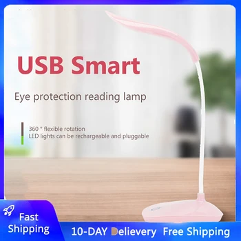 Modern gece ışıkları gözler koruma çalışma LED masa lambası dokunmatik dim USB şarj edilebilir 3 modları yatak odası ev için özel hediye