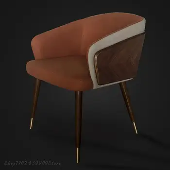 Modern Minimalist yemek Sandalyesi Lüks Ahşap Koltuk Yüksek Kaliteli Restoran salon sandalyeleri Rahat Koltuk mutfak mobilyası