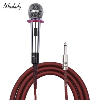Muslady Dinamik El Kardioid Kondenser Mikrofon Kablolu Mikrofon Müzik Şarkı Karaoke Sahne Canlı Performans